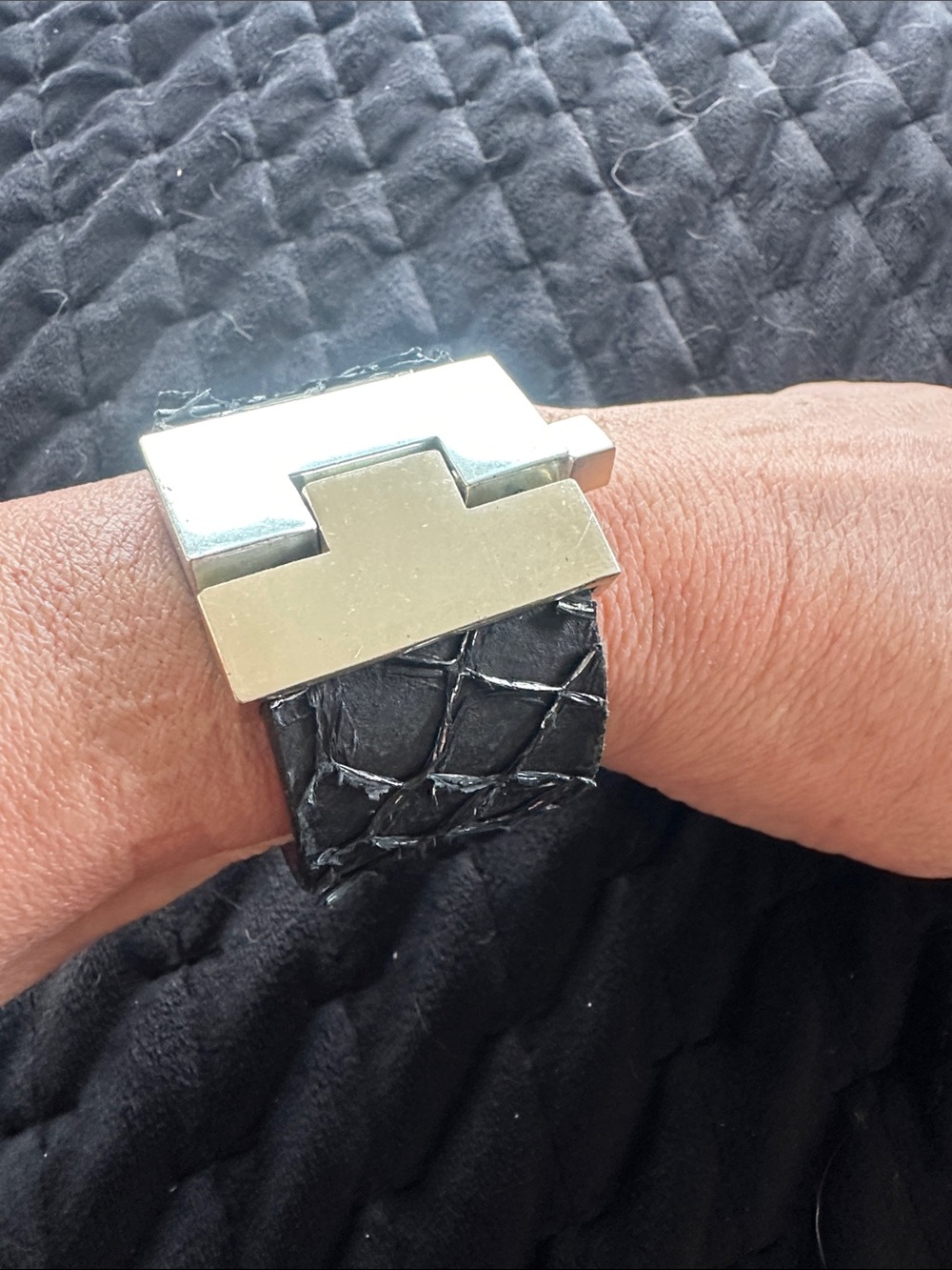 Leighelena Genuine  Carp  Bracelet with Silver Clasp